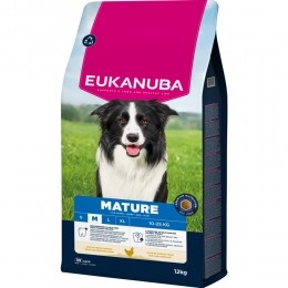 EukanubaLifeCareDogMatureMediumHondenvoerChicken12kg