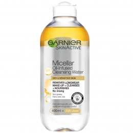 GarniermetMiccelairWaterGenfuseerdeGezichtsreinigerenMake-up-remover400ml