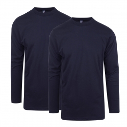 AlanRedLongsleeveT-shirtVirginia2PackRondeHalsNavyM