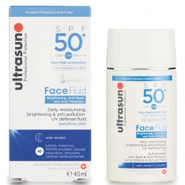 UltrasunSPF50GezichtsvloeistofTegenVervuiling40ml