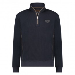 FellowsUnitedHalfZipPulloverWaffleMixedFabricNavyXL