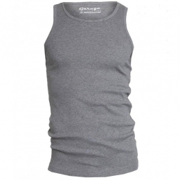 GarageSinglet1-packSemiBodyFitRondeHalsGrijsMel2XL