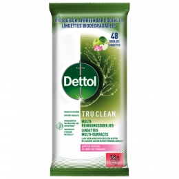 6xDettolReinigingsdoekjesTruCleanAppleblossom48stuks