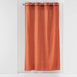 GordijnenvitragesjaloezienDouceurdintrieurRIDEAUAOEILLETS135x240CMCOTONLAVELINETTETERRACOTTA