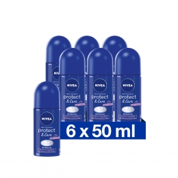 6xNIVEADeodorantRollerProtectenCare50ml