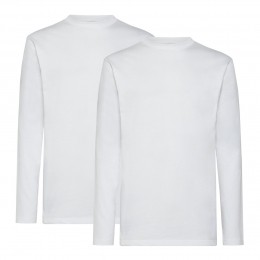 AlanRedLongsleeveT-shirtVirginia2PackRondeHalsWhiteM