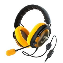 TeufelZOLAGamingHDHeadset71BinauralSurroundSoundKrachtigeBasDarkGrayDarkGrayGoldenAmber