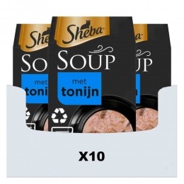 10xShebaSoupKattenvoerNatvoerTonijn4x40gr