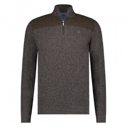 FellowsUnitedFellowsUnitedPulloverHalfZipRoughTwillBrown3XL