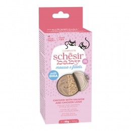 12xSchesirBabyKittenMousseFiletsKipZalmKippenlever3x55gr
