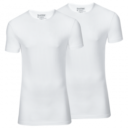 SlaterT-shirts2PackExtraLongFitRondeHalsWitL