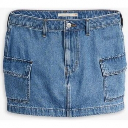 RokLevisA7520000094CARGOSKIRT-DENIMMEDIUMBLUE