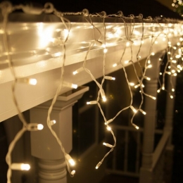 LEDIJspegelverlichtingKerst10Meter400LampjesIP44DoorkoppelbaarWarmWit