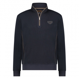 FellowsUnitedHalfZipPulloverWaffleMixedFabricNavyL