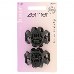 ZennerSierklemDesignedinFranceZwart2stuks