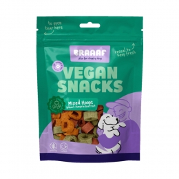 10xBraaafHondensnackMixedHoopsSpinachPumpkinBeetroot80gr