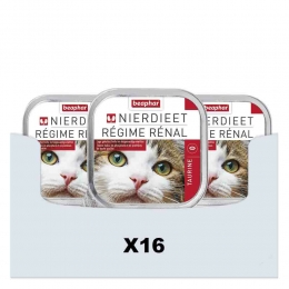 16xBeapharNierdieetKattenvoerNatNaturel100gr