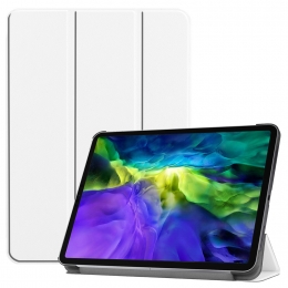 TablethoesvoorAppleiPadPro20212020tri-foldhoes-CasemetAutoWakeSleepfunctie-Wit