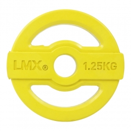 LifemaxxStudioPumpDiscHalterschijf-30mm-125kg-Geel