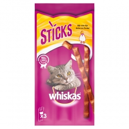 28xWhiskasSticksKattensnackKip18gr