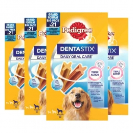 4xPedigreeDentastixHondensnacksMaxiMultipack21-pack810gr