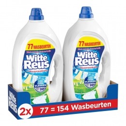 2xWitteReusWasmiddelGel77Wasbeurten3465liter