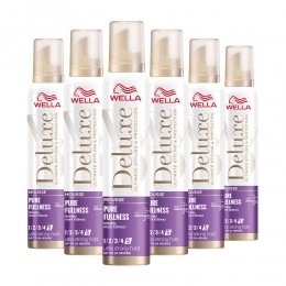 6xWellaDeluxePureFullnessMousse200ml