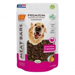 BFPetfoodMeatBarsKalkoen100gr