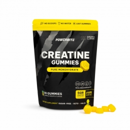 PowerbiteCreatineCaribbeanPineappleFlavour90gummies