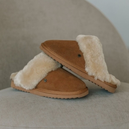 WarmbatFlurryPantoffelscognacSuede