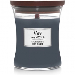 WoodWickGeurkaarsMediumEveningOnyx275gr