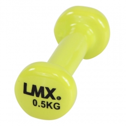 LifemaxxVinylDumbbellset-Setvan2x05kg-Geel