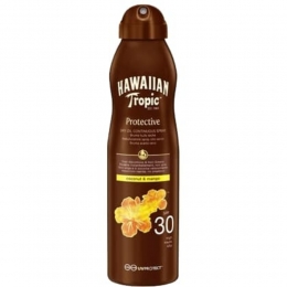 6xHawaiianTropicZonnebrandOlieSprayIslandGlowSPF30177ml