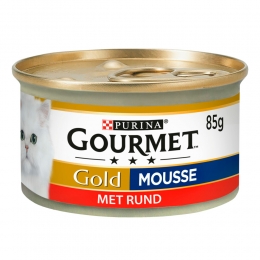 GourmetGoldKattenvoerNatMousseRund85gr