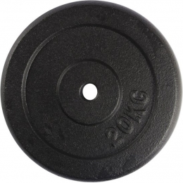 VirtuFitGietijzerenHalterschijf-Haltergewicht-30mm-20kg-Zwart