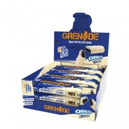 2ehalveprijs6xGrenadeProteinBarsOreoWhite12x60gr