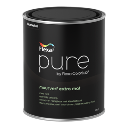 FlexaPureMuurverfExtraMat-OpKleurGemengd-1L