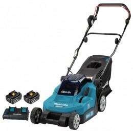 MakitaDLM382CM22x18VLi-IonAccuGrasmaaierSet2x40Ah-38cm