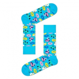 HappySocksPoolPartySokkenLichtblauw