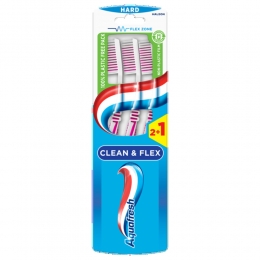 AquafreshTandenborstelCleanFlexHard3stuks
