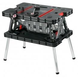 Keter237005InklapbareWerkbank-ZwartRood-Draagcapaciteit450Kg