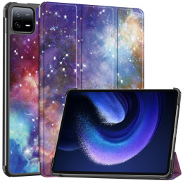 Case2go-TablethoesgeschiktvoorXiaomiPad6Pad6Pro-Tri-FoldBookCase-AutoWakeSleepfunctie-Galaxy