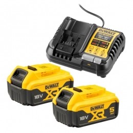 DeWALTDCB1104P218VLi-ionXRAccuStarterset2x50AhLader