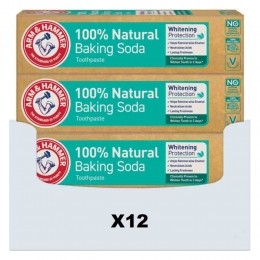 12xArmHammerTandpasta100NaturalWhiteProtect75ml