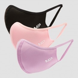 MPCurvemasker3stuks-ZwartGeraniumPinkLilac-SM