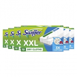 6xSwifferVloerreinigerDrogeVloerdoekjes12stuks