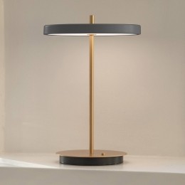 UMAGELEDoplaadbaretafellampAsteriaMoveantracietmessing31cm