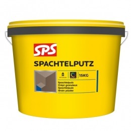 SPSSpachtelputzSierpleister-OpKleurGemengd-15mmfijn-15kg