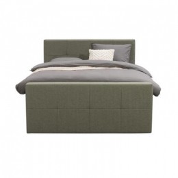BoxspringmetvoetbordLivgeblokt-groen-140x200cm-slankepoot-LeenBakker