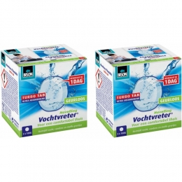 2xBisonVochtvreterAmbianceNeutralNavulTabs2x100gr